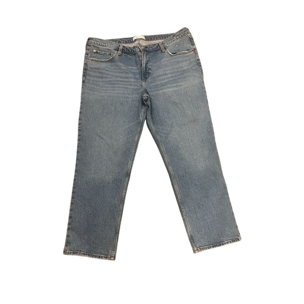 Abercrombie & Fitch Women's Plus Size Mid Rise Straight Jeans‎ Size 18S 34S
